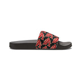 Alota Note$ Garmentry ‘>$’ Icon Pattern Men's Slide Sandals - DGMGR Black