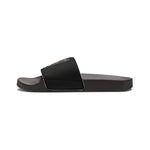 Gotham City Legends Men's PU Slide Sandals-Black/Orange/Royal