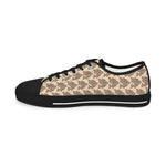 Alota Note$ Garmentry >$ Icon Pattern Men's Low Top Sneakers - DGMGR Oatmeal