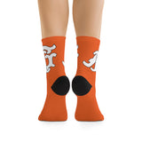 Alota Note$ Garmentry Monogram DTG Socks-Orange