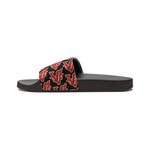 Alota Note$ Garmentry ‘>$’ Icon Pattern Women's Slide Sandals - DGMGR Black