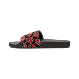 Alota Note$ Garmentry ‘>$’ Icon Pattern Women's Slide Sandals - DGMGR Black