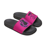 On Fleek Cosmetics Women's PU Slide Sandals-hot pink/hot pink