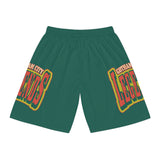 Gotham City Legends Basketball Shorts (AOP)-Pine/Tomato/Goldenrod Lime