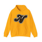 Alota Note$ Garmentry Black Lettermark x Wordmark Unisex Heavy Blend™ Hooded Sweatshirt (13 colors)