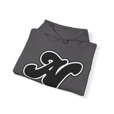 Alota Note$ Garmentry Black Lettermark x Wordmark Unisex Heavy Blend™ Hooded Sweatshirt (13 colors)