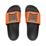 Gotham City Legends Men's PU Slide Sandals-Tangerine/Orange/Blue