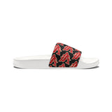 Alota Note$ Garmentry ‘>$’ Icon Pattern Men's Slide Sandals - DGMGR Black