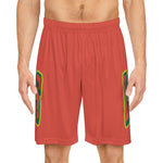 Gotham City Legends Basketball Shorts (AOP)-Tomato/Pine/Goldenrod Lime