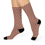 Alota Note$ Lettermark Cushioned Crew Socks - DGMGR Seamoss