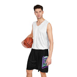 Gotham City Legends Basketball Shorts (AOP)-Black/Teal/Purple