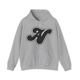 Alota Note$ Garmentry Black Lettermark x Wordmark Unisex Heavy Blend™ Hooded Sweatshirt (13 colors)