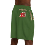 Alota Note$ Garmentry Men's Jogger Shorts (AOP) - DGMGR Forest Green