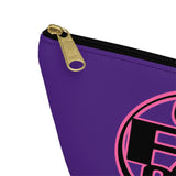 On Fleek Cosmetics Accessory Pouch w T-bottom - Purple/Pink