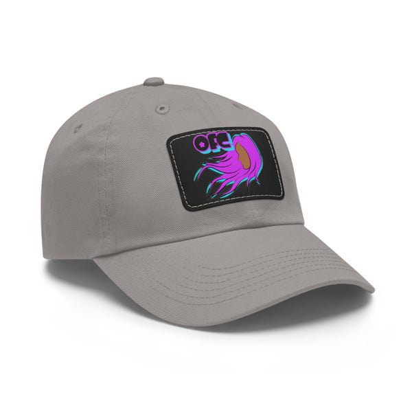 On Fleek Clothing 'WindyHair' Logo Dad Hat with Leather Patch