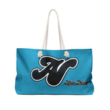 Alota Note$ Garmentry Lettermark Weekender Bag-Teal