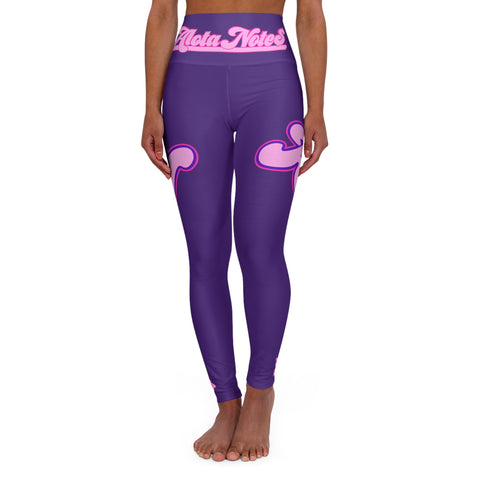 Alota Note$ Garmentry - ANG Fit+ High Waisted Yoga Leggings (Virtue Purple)