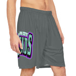 Gotham City Legends Basketball Shorts (AOP)-Charcoal/Teal/Purple