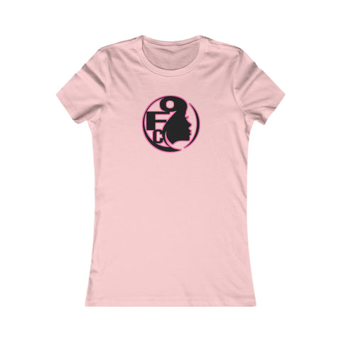 On Fleek Cosmetics Women's Favorite Tee - salmon logo