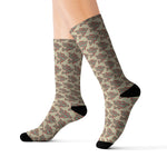 Alota Note$ Garmentry Dollar Sign Icon Pattern Sublimation Socks - Dont Get Mad Get Rich Colorway3