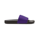 Gotham City Legends Men's PU Slide Sandals-Purple/Teal/Purple