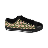 Alota Note$ Garmentry ‘>$’ Icon Pattern Women's Low Top Sneakers - DGMGR Forest