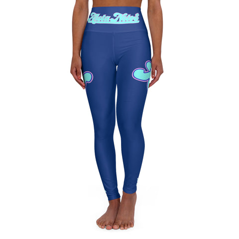 Alota Note$ Garmentry - ANG Fit+ High Waisted Yoga Leggings (Royalty Blue)