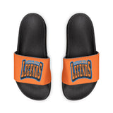 Gotham City Legends Men's PU Slide Sandals-Tangerine/Orange/Blue