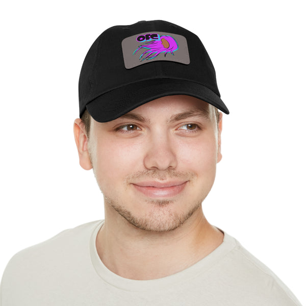 On Fleek Clothing 'WindyHair' Logo Dad Hat with Leather Patch