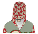 ALOTA NOTE$ GARMENTRY LETTERMARK + MONOGRAM + ICON PATTERNED SLEEVES & HOOD ZIP HOODIE 'Don't Get Mad Get Rich' Colorway 2