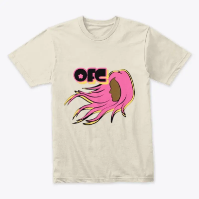 On Fleek Cosmetics HairBlown Logo (Pink Hair) Premium Ring-Spun Cotton T-Shirt