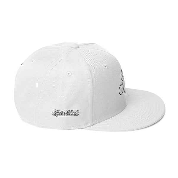 Alota Note$ ‘AN’ White Lettermark Snapback Otto Cap 125-978