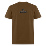 Alota Note$ Black Lettermark Unisex Classic T-Shirt - brown