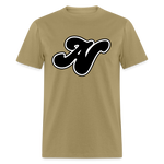 Alota Note$ Black Lettermark Unisex Classic T-Shirt - khaki