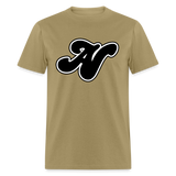 Alota Note$ Black Lettermark Unisex Classic T-Shirt - khaki