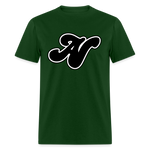 Alota Note$ Black Lettermark Unisex Classic T-Shirt - forest green