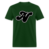 Alota Note$ Black Lettermark Unisex Classic T-Shirt - forest green