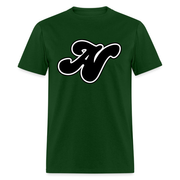 Alota Note$ Black Lettermark Unisex Classic T-Shirt - forest green