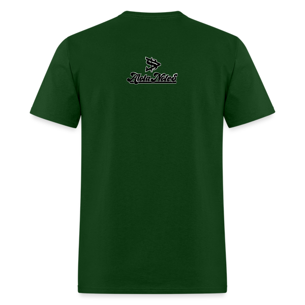 Alota Note$ Black Lettermark Unisex Classic T-Shirt - forest green