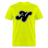 Alota Note$ Black Lettermark Unisex Classic T-Shirt - safety green