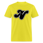 Alota Note$ Black Lettermark Unisex Classic T-Shirt - yellow