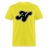 Alota Note$ Black Lettermark Unisex Classic T-Shirt - yellow