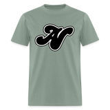 Alota Note$ Black Lettermark Unisex Classic T-Shirt - sage