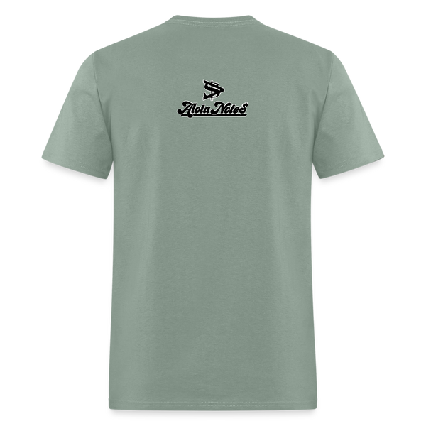 Alota Note$ Black Lettermark Unisex Classic T-Shirt - sage