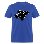 Alota Note$ Black Lettermark Unisex Classic T-Shirt - royal blue