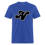 Alota Note$ Black Lettermark Unisex Classic T-Shirt - royal blue