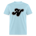 Alota Note$ Black Lettermark Unisex Classic T-Shirt - powder blue