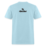 Alota Note$ Black Lettermark Unisex Classic T-Shirt - powder blue