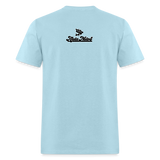 Alota Note$ Black Lettermark Unisex Classic T-Shirt - powder blue