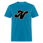 Alota Note$ Black Lettermark Unisex Classic T-Shirt - turquoise